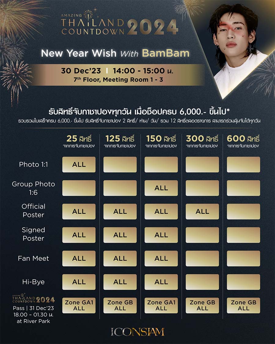 Amazing Thailand Countdown 2024 - BamBam Fan Meet